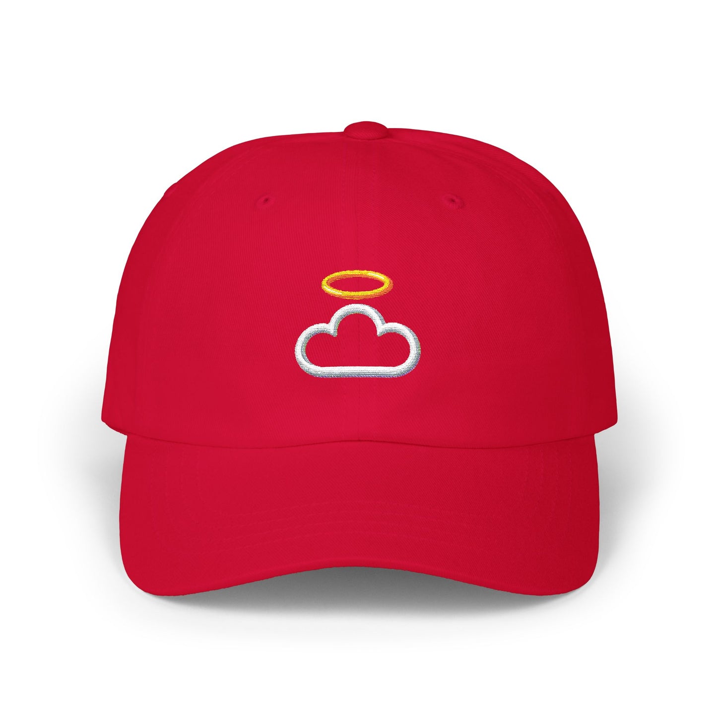 Heavenly Cloud Dad Cap with Cloud and Halo, Casual Hat for Dads, Perfect Gift for Father's Day, Summer Accessory, Stylish Outdoor Cap