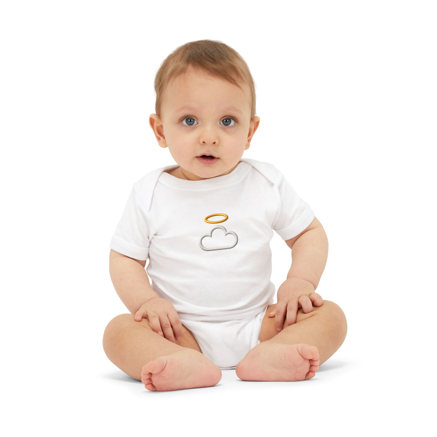 Cherubic Infant Jersey One Piece, Baby Bodysuit, Newborn Outfit, Gifts for Baby Showers, Cute Baby Clothes, Cloud Design