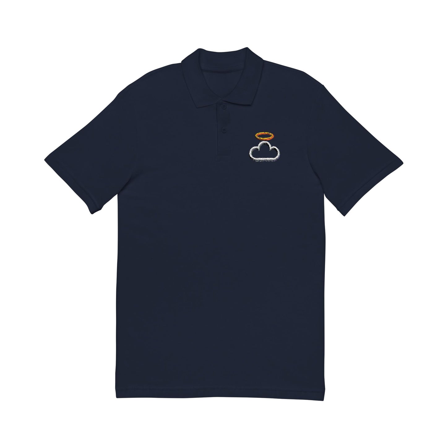 Heavenly Embroidered Unisex Polo Shirt, Casual Wear, Gift for Him/Her, Summer Outing, Branded Shirt, Weekend Style