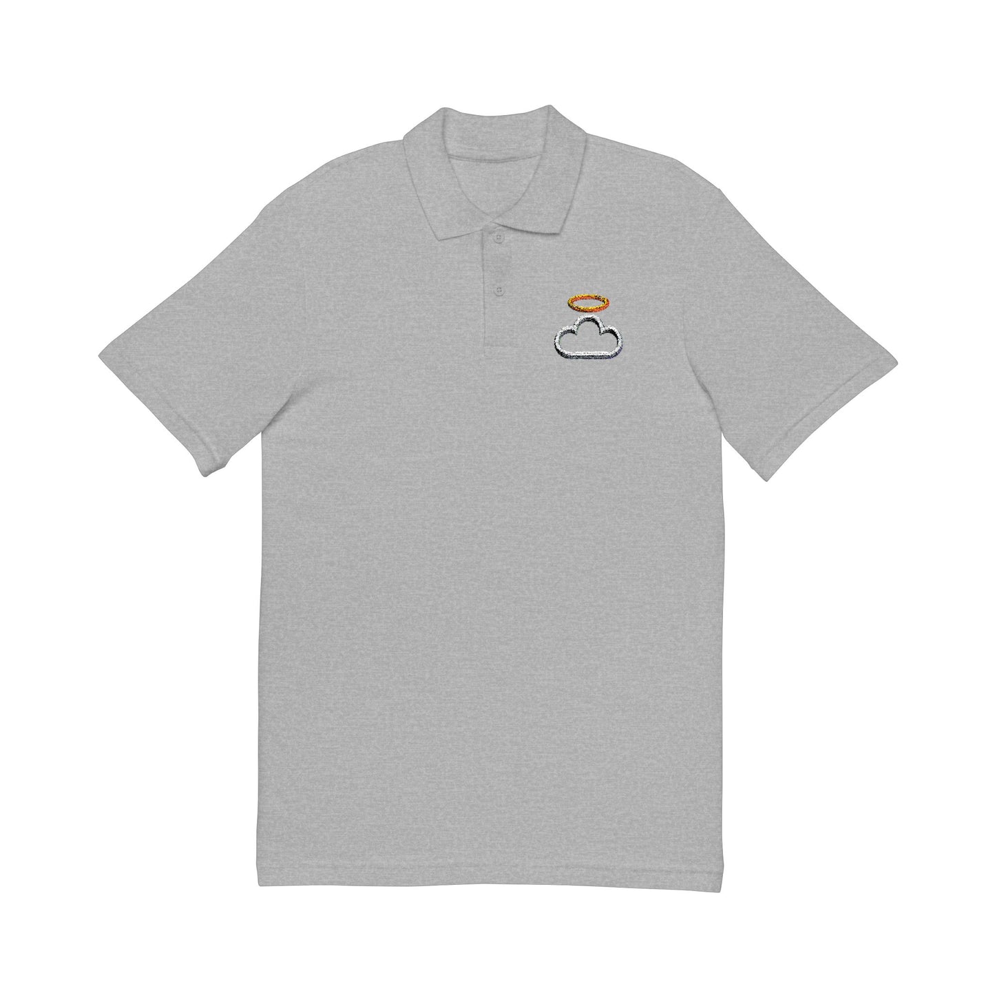 Heavenly Embroidered Unisex Polo Shirt, Casual Wear, Gift for Him/Her, Summer Outing, Branded Shirt, Weekend Style