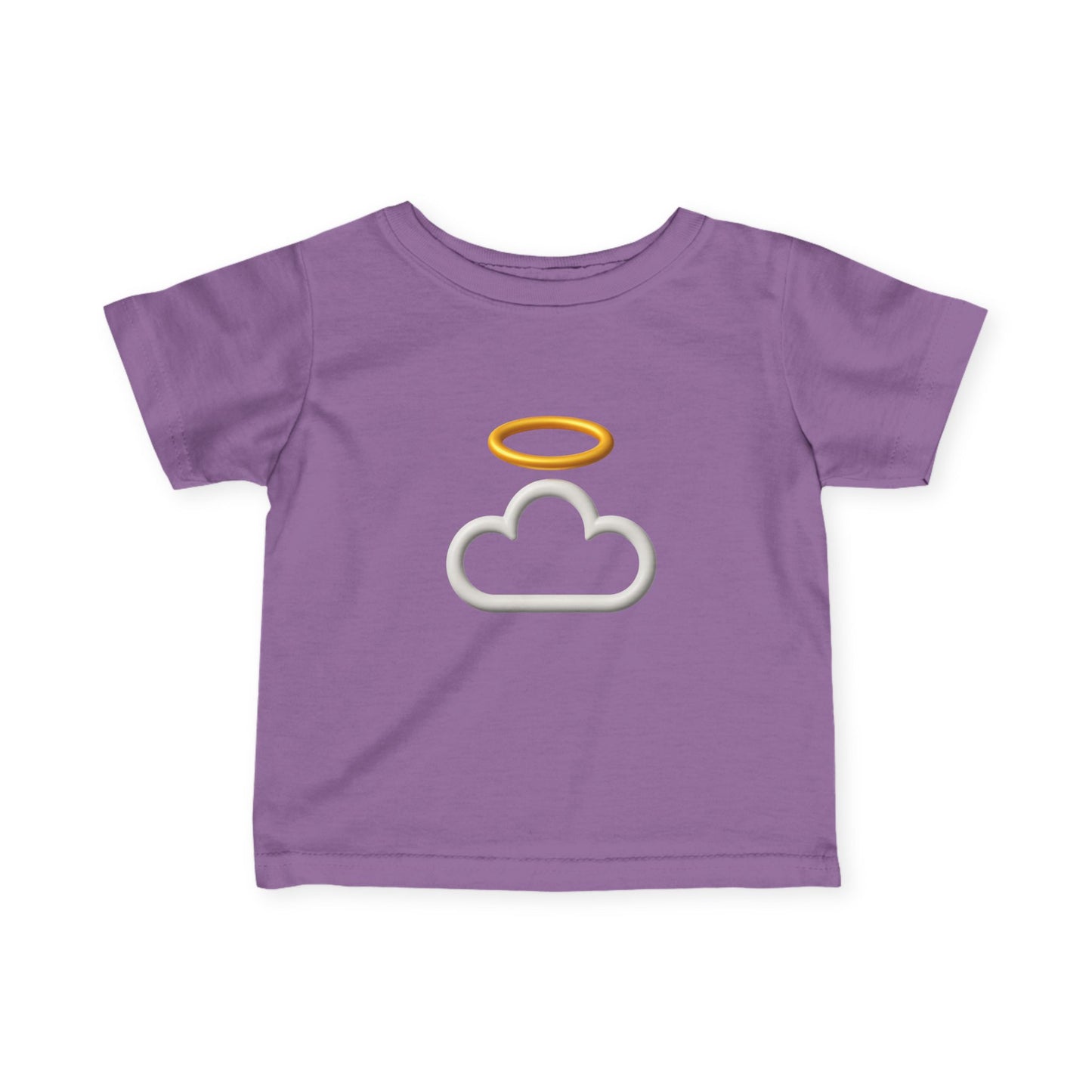 Heavenly Infant Tee | Cute Baby Shirt, Cloud and Halo Design, Newborn Gift, Christening Outfit, Toddler Apparel