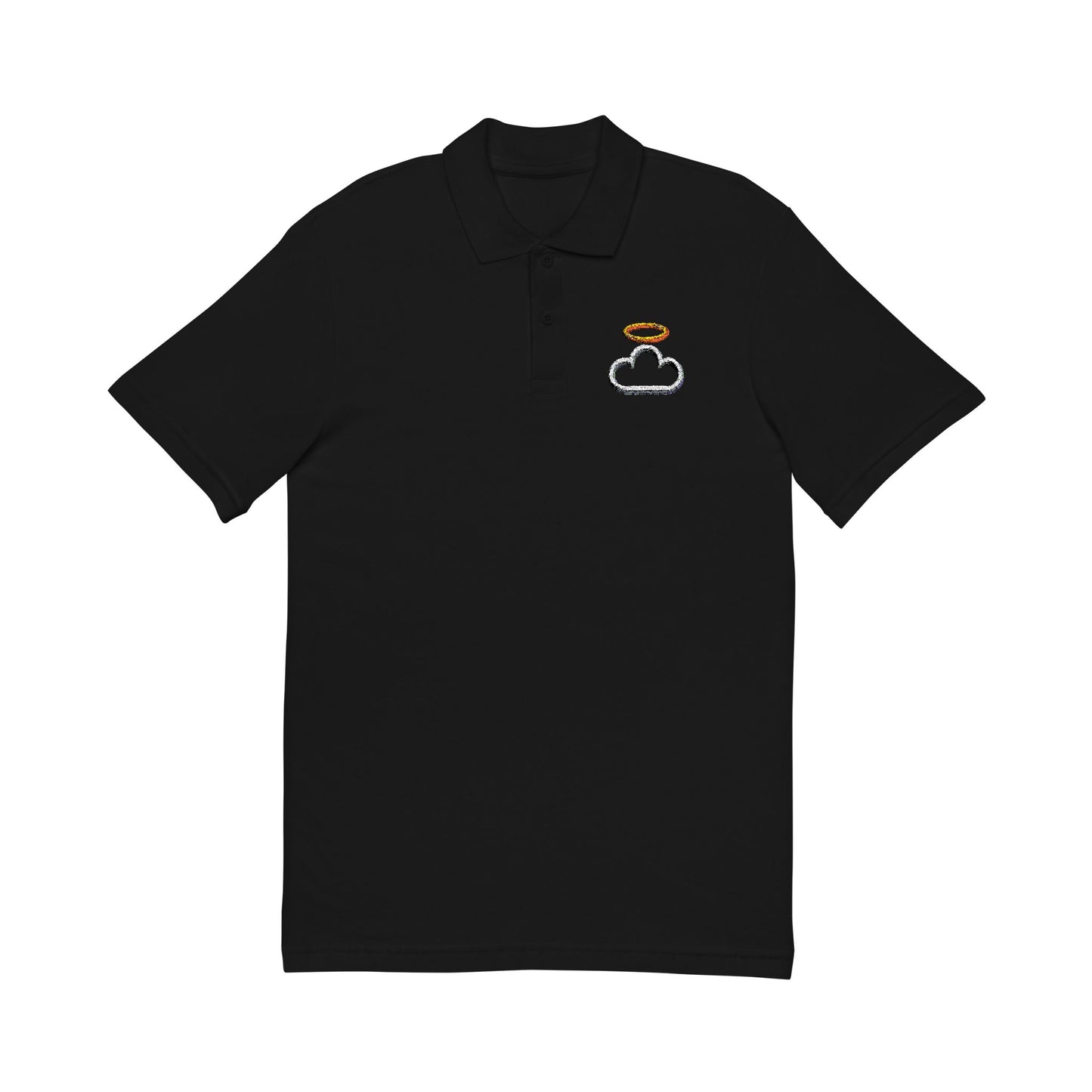 Heavenly Embroidered Unisex Polo Shirt, Casual Wear, Gift for Him/Her, Summer Outing, Branded Shirt, Weekend Style