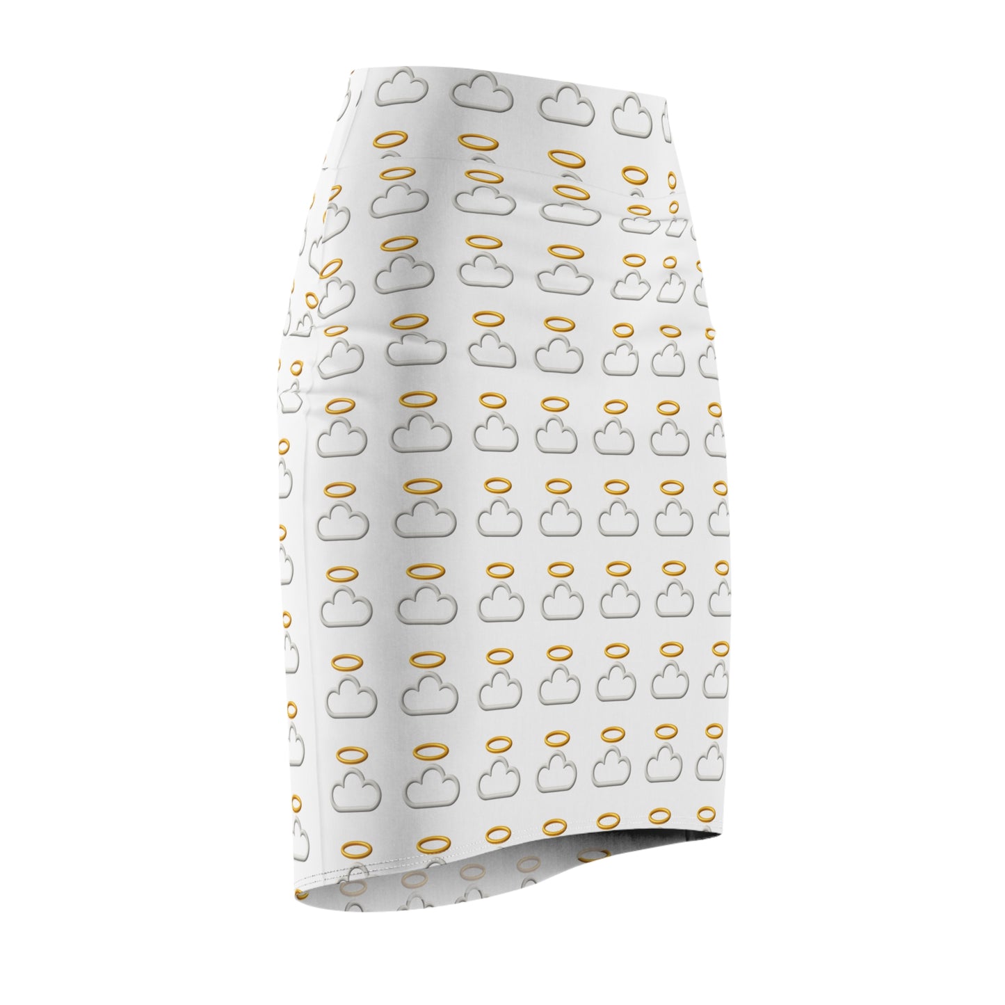 Heavenly Cloud Pencil Skirt, Chic Women's Skirt, Trendy Office Wear, Summer Wardrobe Essential, Cute Day-to-Night Outfit, Gifts for Her