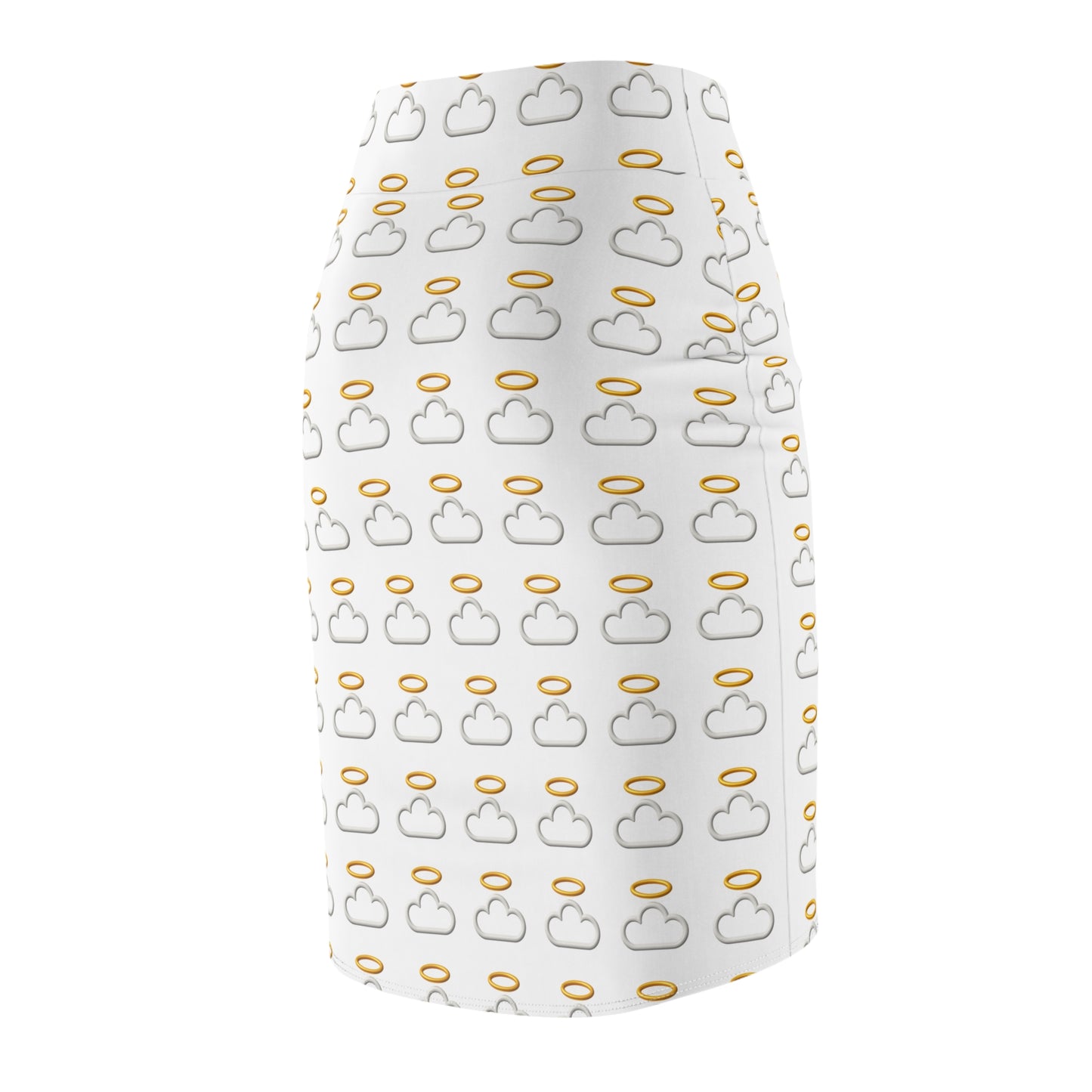 Heavenly Cloud Pencil Skirt, Chic Women's Skirt, Trendy Office Wear, Summer Wardrobe Essential, Cute Day-to-Night Outfit, Gifts for Her