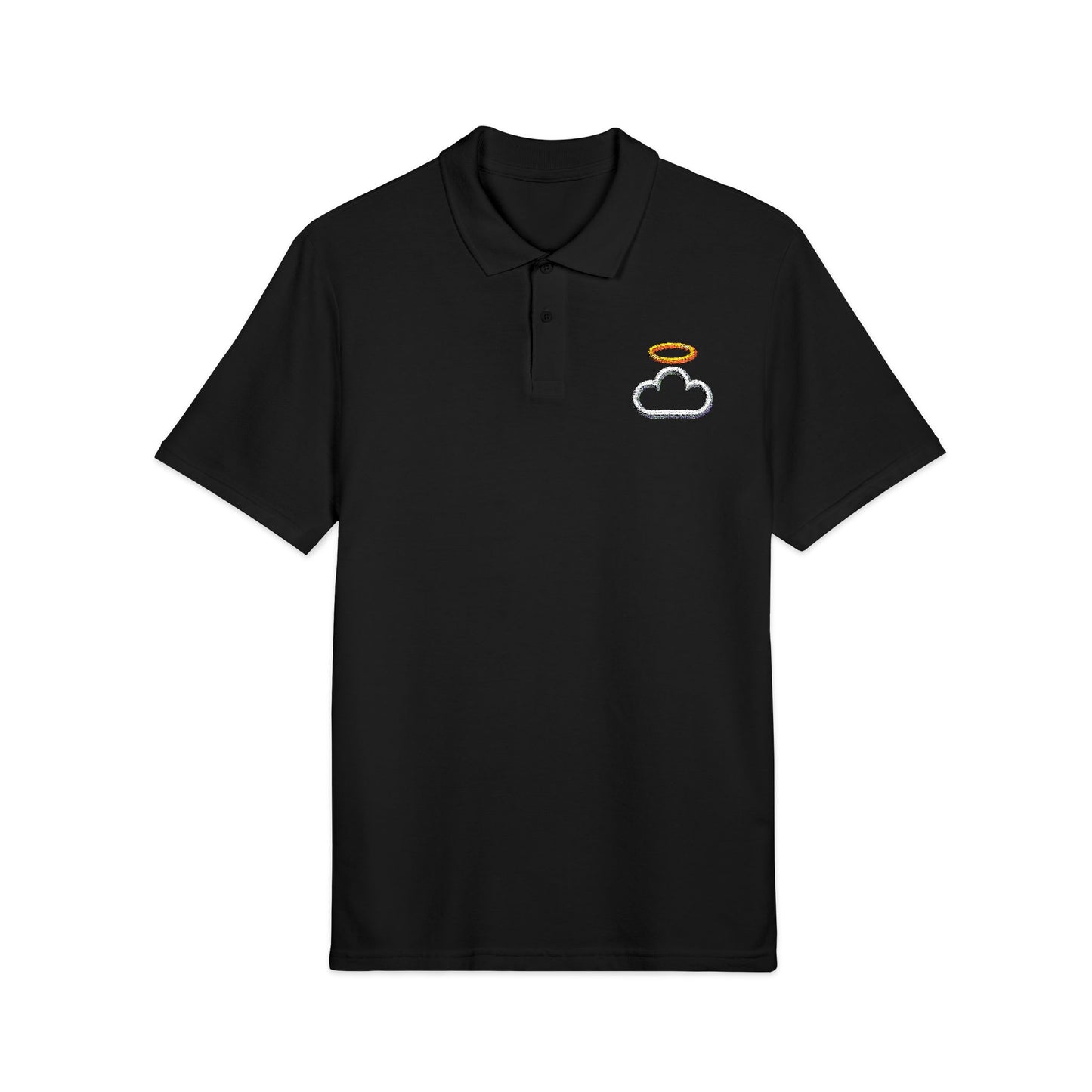 Heavenly Embroidered Unisex Polo Shirt, Casual Wear, Gift for Him/Her, Summer Outing, Branded Shirt, Weekend Style