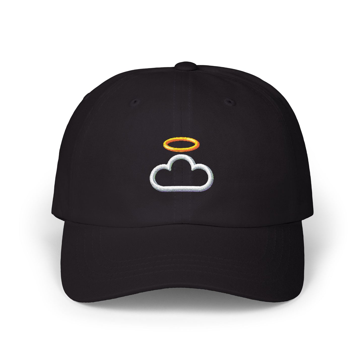 Heavenly Cloud Dad Cap with Cloud and Halo, Casual Hat for Dads, Perfect Gift for Father's Day, Summer Accessory, Stylish Outdoor Cap