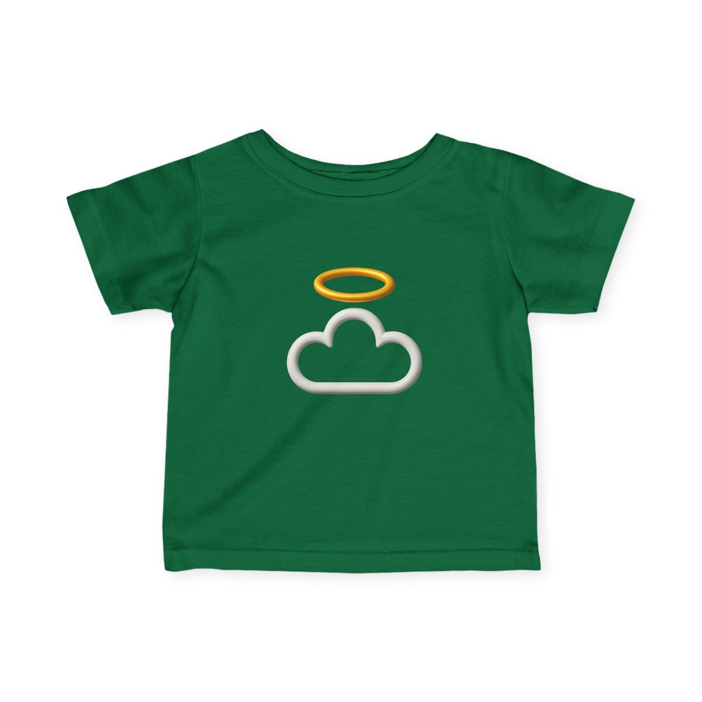 Heavenly Infant Tee | Cute Baby Shirt, Cloud and Halo Design, Newborn Gift, Christening Outfit, Toddler Apparel
