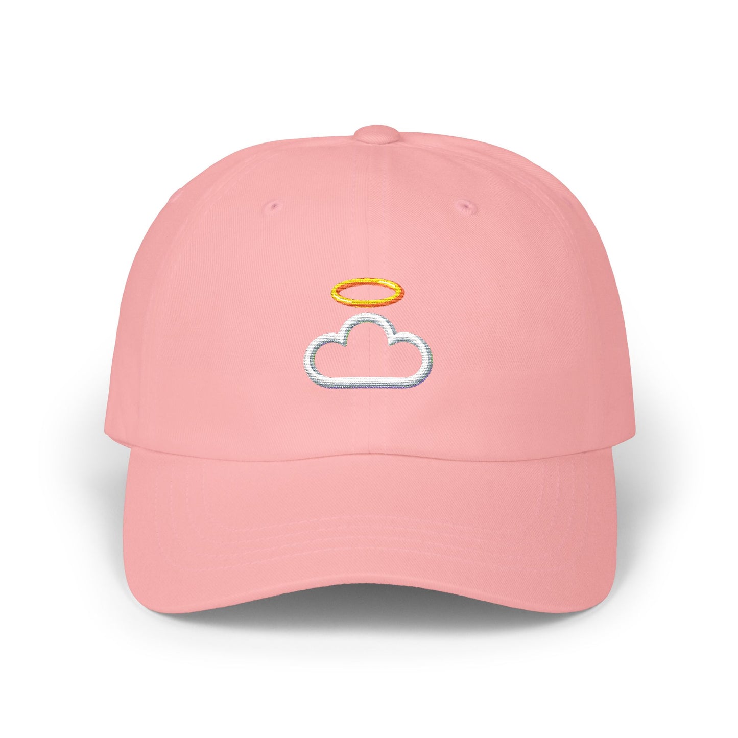 Heavenly Cloud Dad Cap with Cloud and Halo, Casual Hat for Dads, Perfect Gift for Father's Day, Summer Accessory, Stylish Outdoor Cap