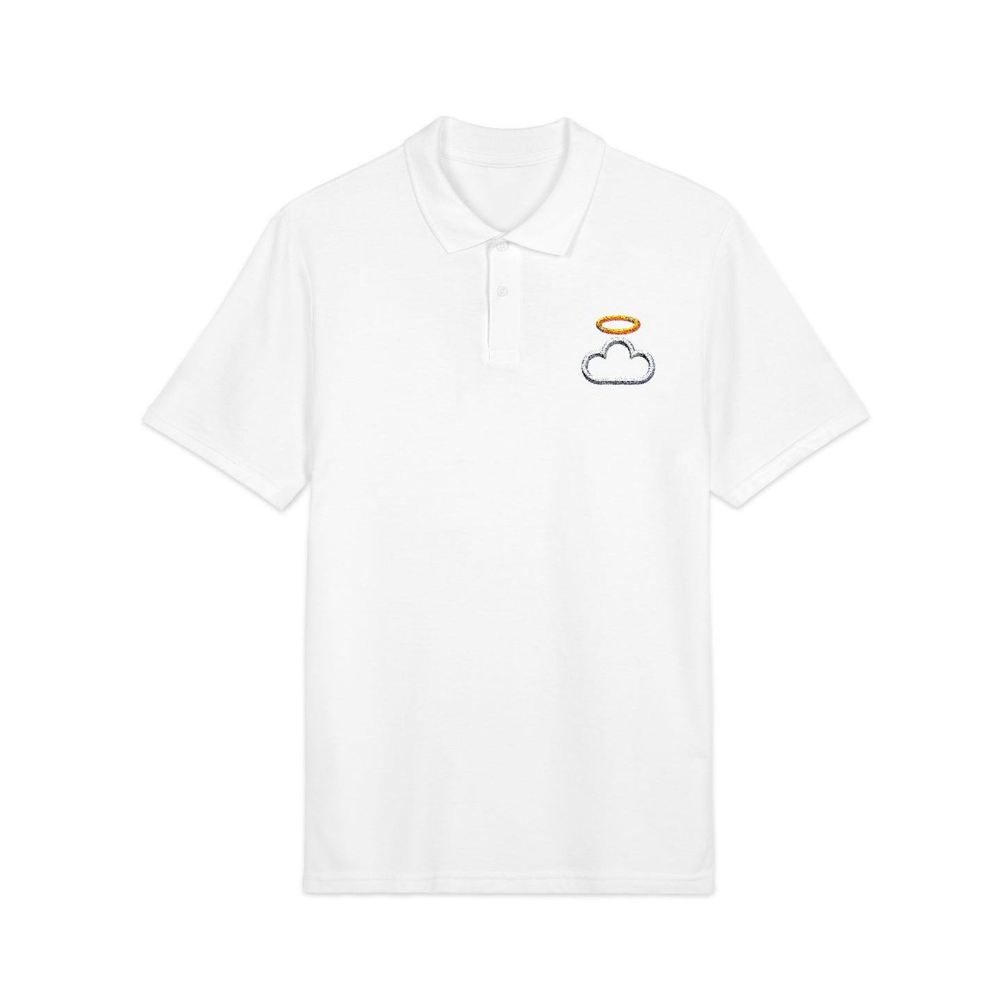 Heavenly Embroidered Unisex Polo Shirt, Casual Wear, Gift for Him/Her, Summer Outing, Branded Shirt, Weekend Style