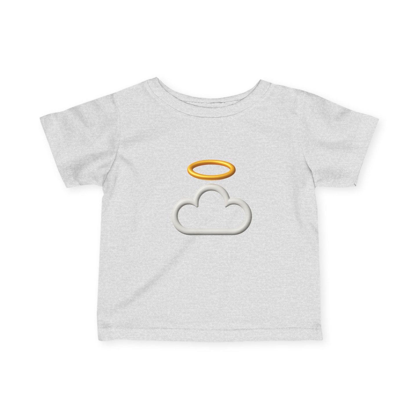 Heavenly Infant Tee | Cute Baby Shirt, Cloud and Halo Design, Newborn Gift, Christening Outfit, Toddler Apparel