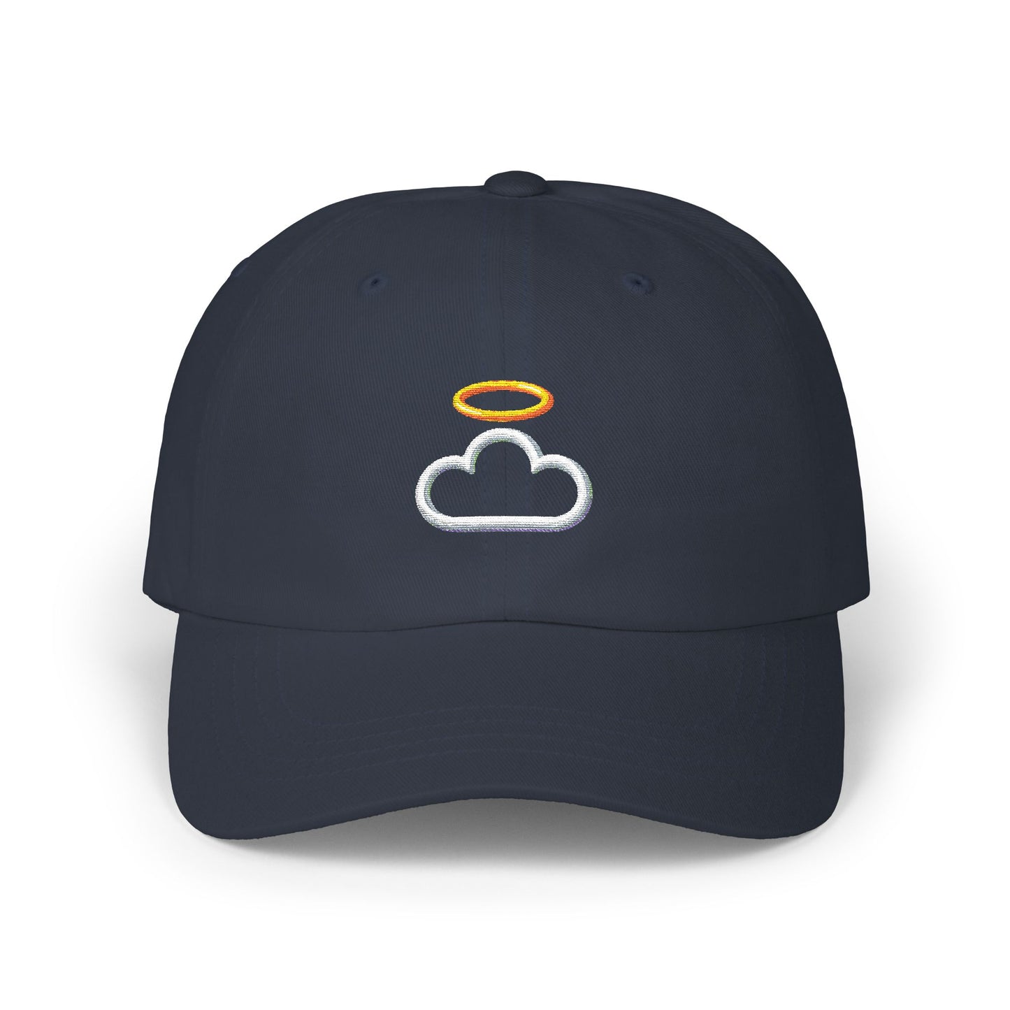Heavenly Cloud Dad Cap with Cloud and Halo, Casual Hat for Dads, Perfect Gift for Father's Day, Summer Accessory, Stylish Outdoor Cap