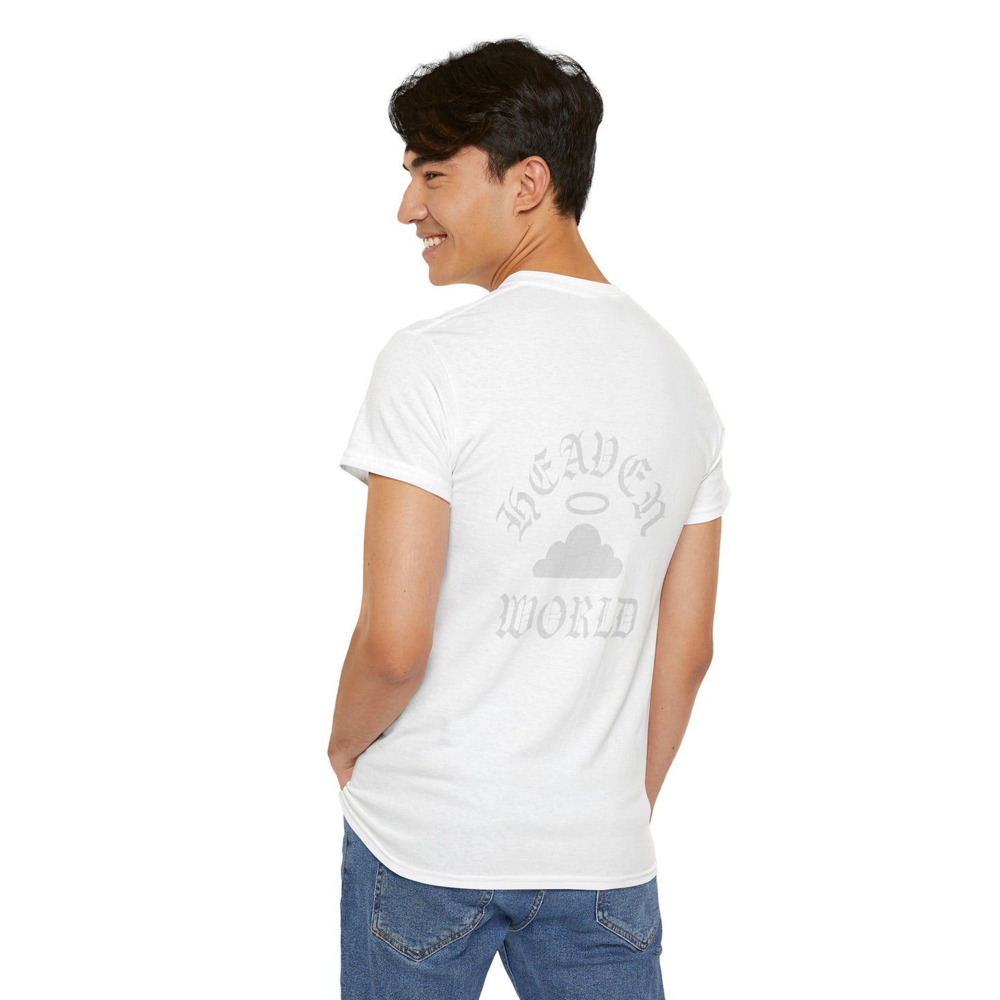 Heavenly Cloud Tee, Unisex Cotton Shirt, Casual Graphic Tee, Spiritual Wear, Gift for Dreamers, Streetwear Essentials