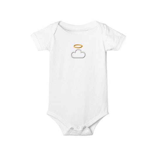 Cherubic Infant Jersey One Piece, Baby Bodysuit, Newborn Outfit, Gifts for Baby Showers, Cute Baby Clothes, Cloud Design