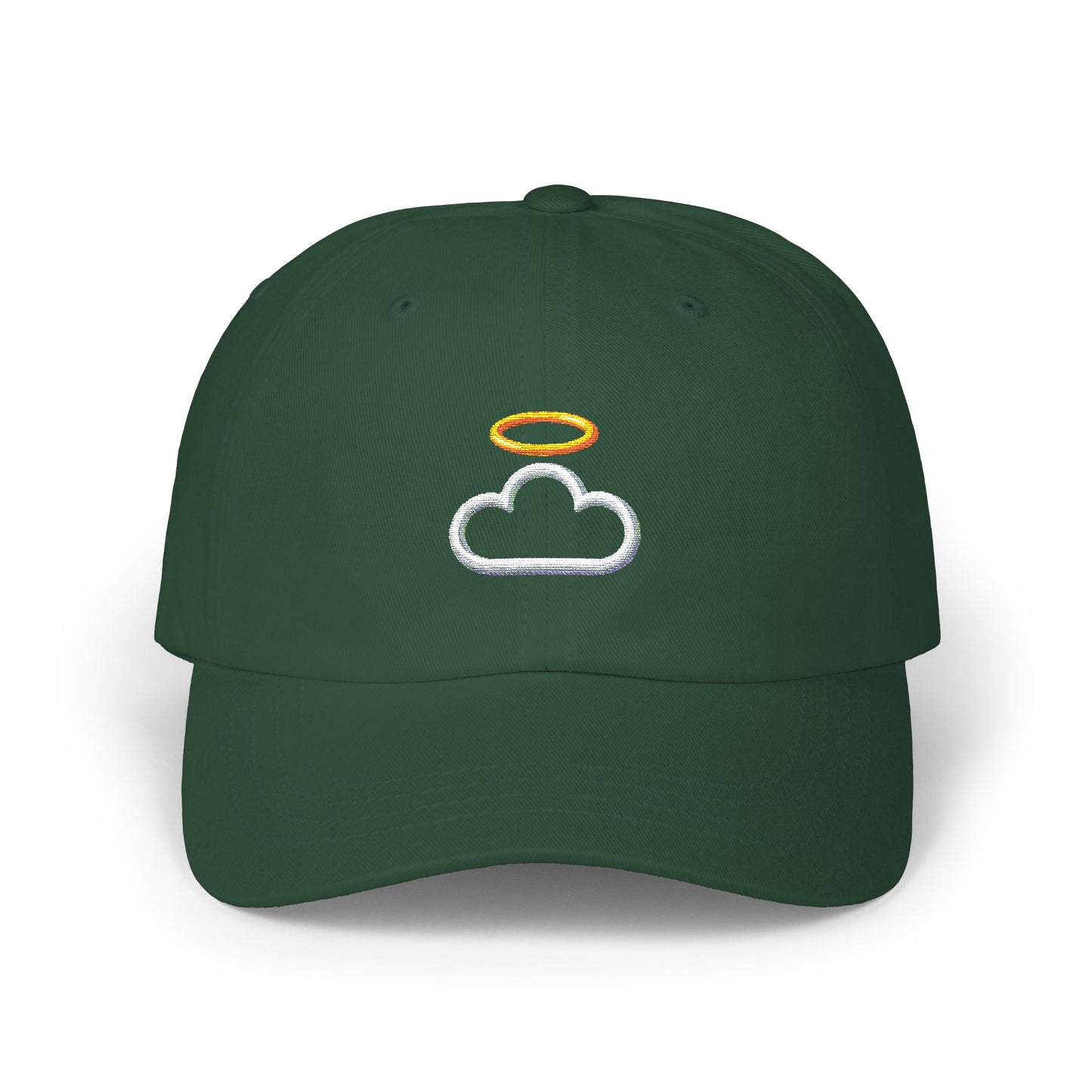 Heavenly Cloud Dad Cap with Cloud and Halo, Casual Hat for Dads, Perfect Gift for Father's Day, Summer Accessory, Stylish Outdoor Cap