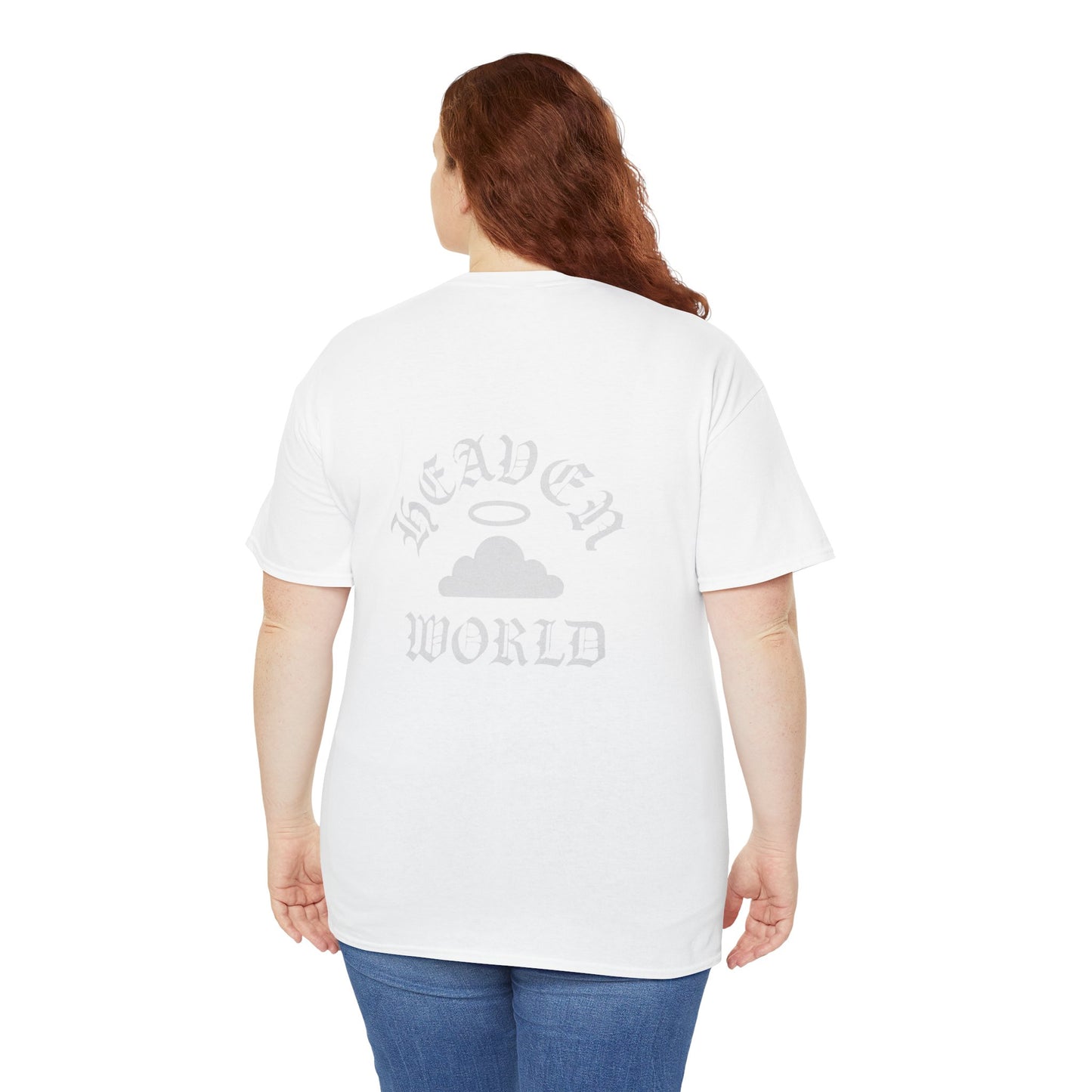 Heavenly Cloud Tee, Unisex Cotton Shirt, Casual Graphic Tee, Spiritual Wear, Gift for Dreamers, Streetwear Essentials