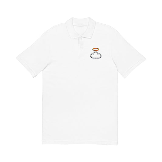 Heavenly Embroidered Unisex Polo Shirt, Casual Wear, Gift for Him/Her, Summer Outing, Branded Shirt, Weekend Style
