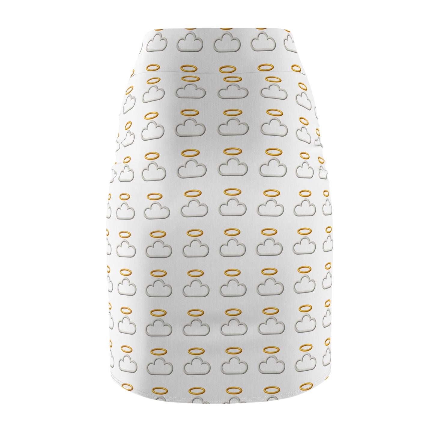 Heavenly Cloud Pencil Skirt, Chic Women's Skirt, Trendy Office Wear, Summer Wardrobe Essential, Cute Day-to-Night Outfit, Gifts for Her