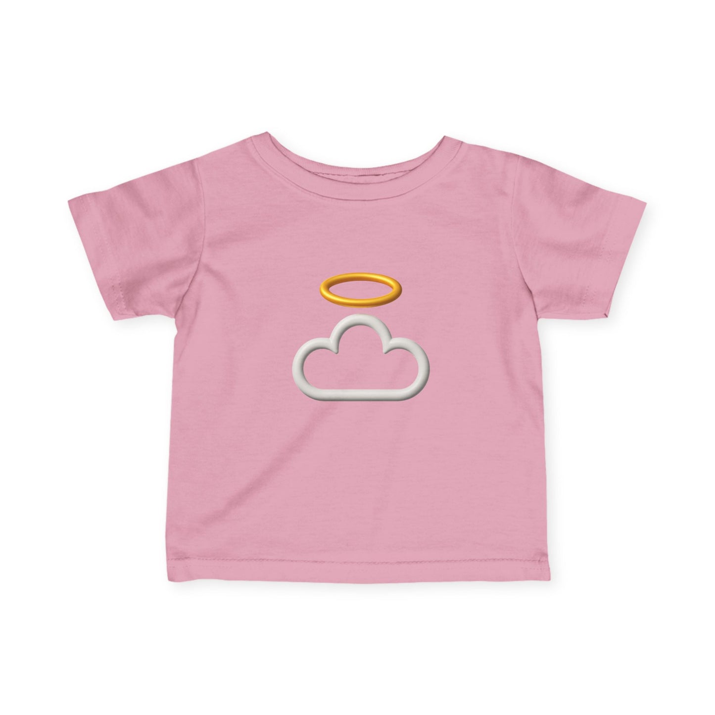 Heavenly Infant Tee | Cute Baby Shirt, Cloud and Halo Design, Newborn Gift, Christening Outfit, Toddler Apparel