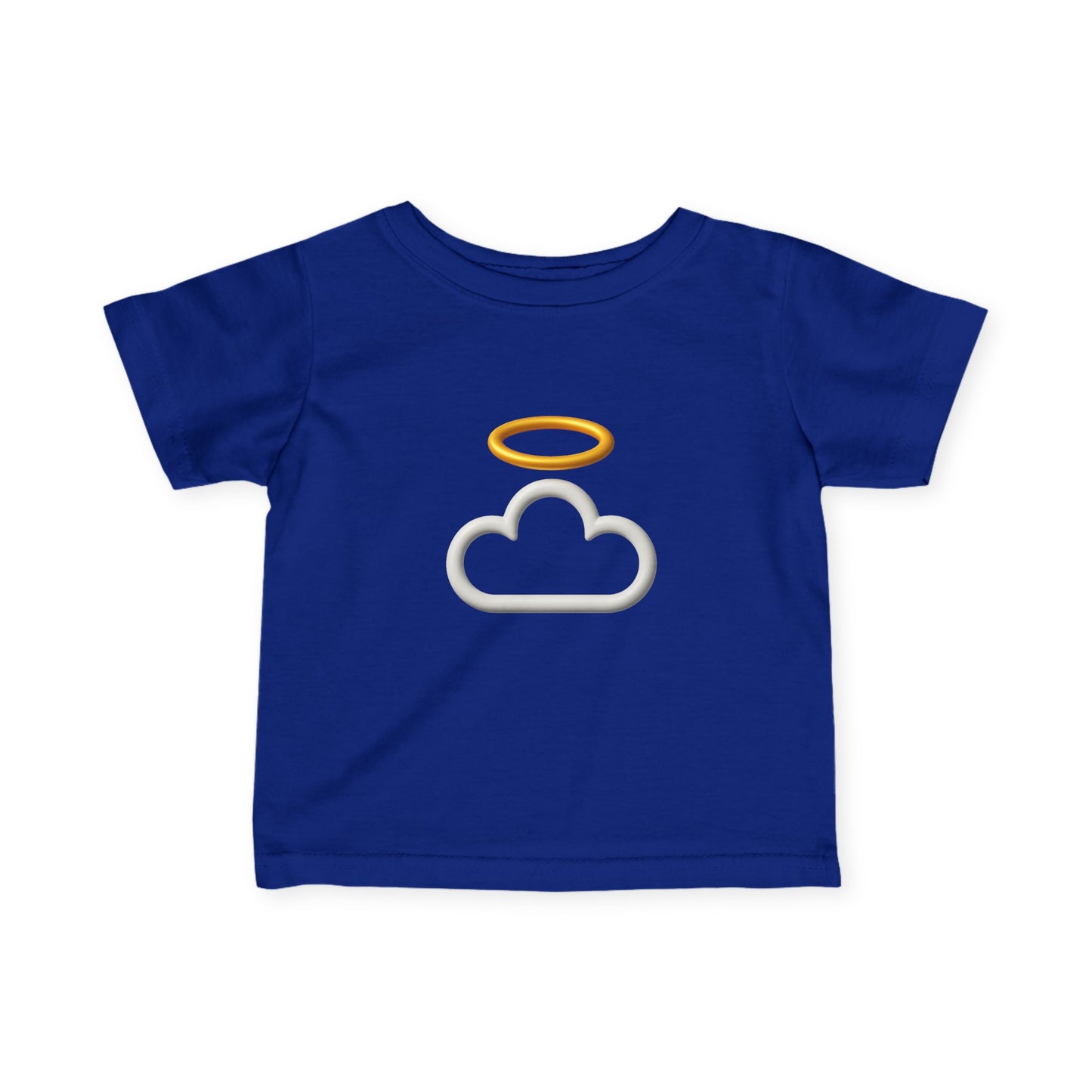 Heavenly Infant Tee | Cute Baby Shirt, Cloud and Halo Design, Newborn Gift, Christening Outfit, Toddler Apparel