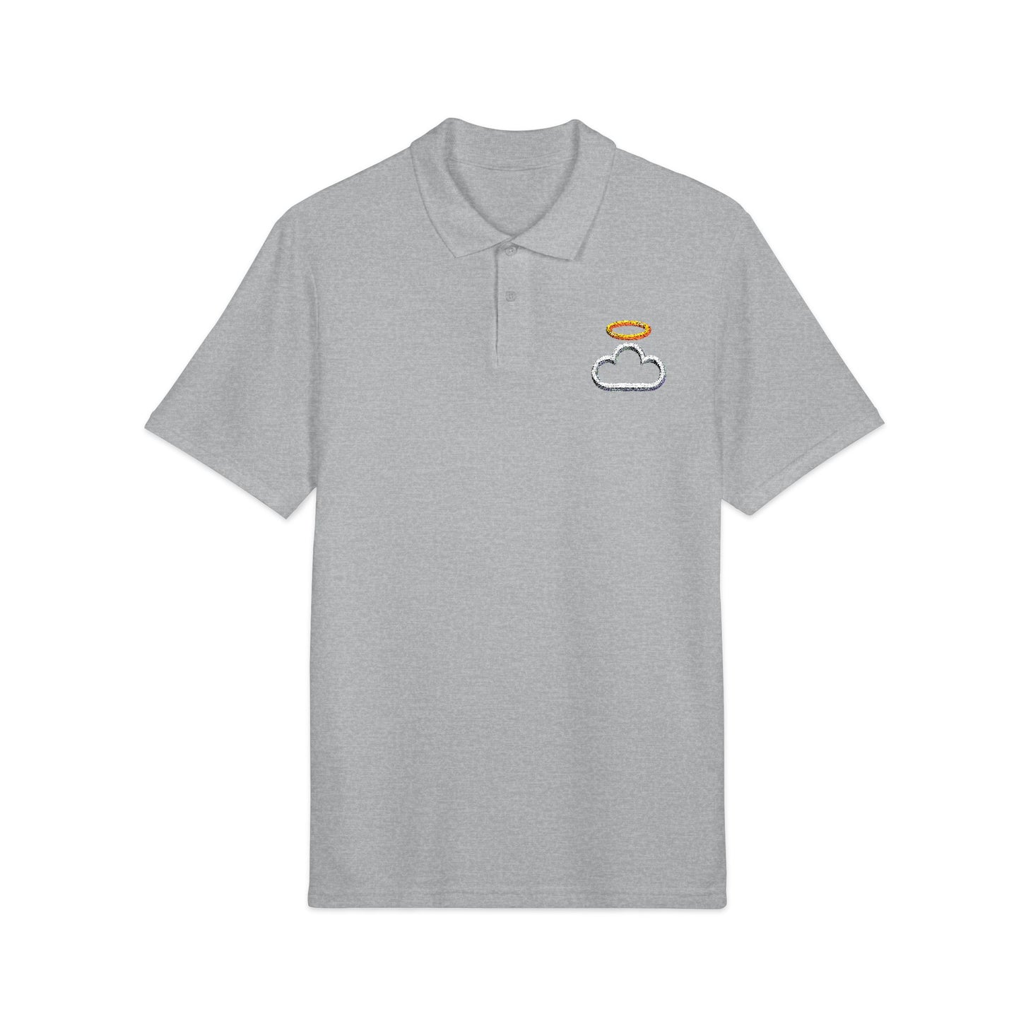 Heavenly Embroidered Unisex Polo Shirt, Casual Wear, Gift for Him/Her, Summer Outing, Branded Shirt, Weekend Style